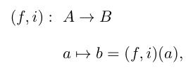 (f,i): A mapsto B